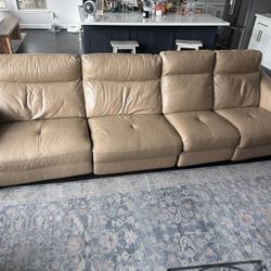 Reclining Leather  Sofa 