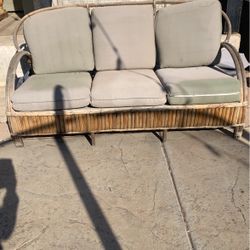 Boho Rattan Sofa Project