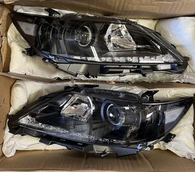 LA Zona Auto Parts 13 14 and 15 Lexus ES300h ES350 LED Projector Headlights Luces Micas Calaveras Faros Focos Luz Light