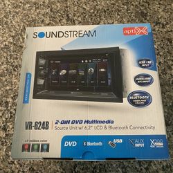Soundstream Double Din Bluetooth USB AUX Radio . 