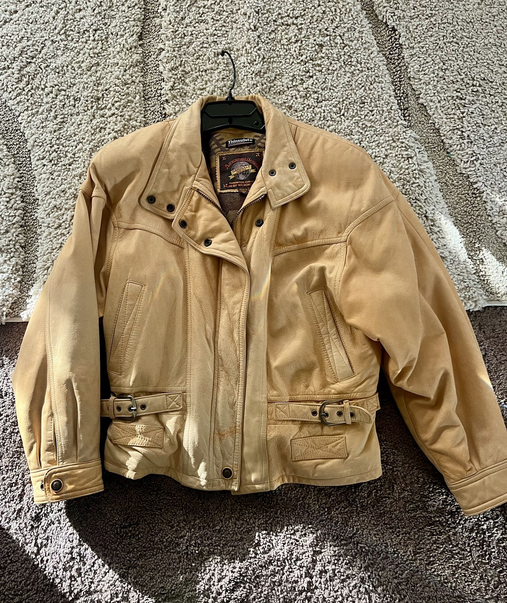 Wilsons Leather-Adventure Bound- Thinsulate Leather, Camel color, Women’s, Full Zip, Medium $40