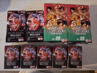 One piece , op16 sleeves , st30 , double pack set 11