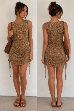 Jessica Simpson animal print dress size medium