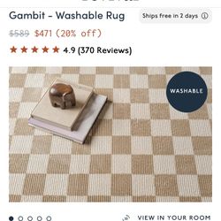 Revival gambit Washable Rug