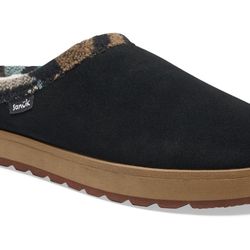 Sanuk Womens Cloud Lounger Slippers | Yoga Mat Footbed | Cozy Faux Shearling Lined House Slippers