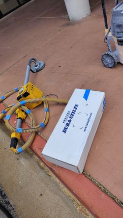 Genuine Dura-Stilts in Box with DeWalt Drywall Sander