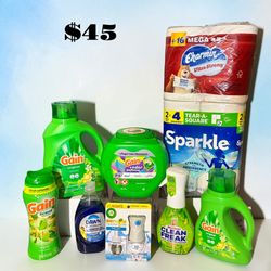 Gain Laundry & Paper Goods Bundle PICKUP FRESNO TX