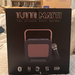 Tutti Matti Bluetooth Party Speaker With Microphone 