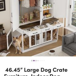 Large Dog Crate furniture 