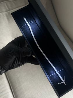 Tennis Bracelet (3mm) 14k Gold Plated | Lab Simulated Stones 7in FREE LOCAL DELIVERY