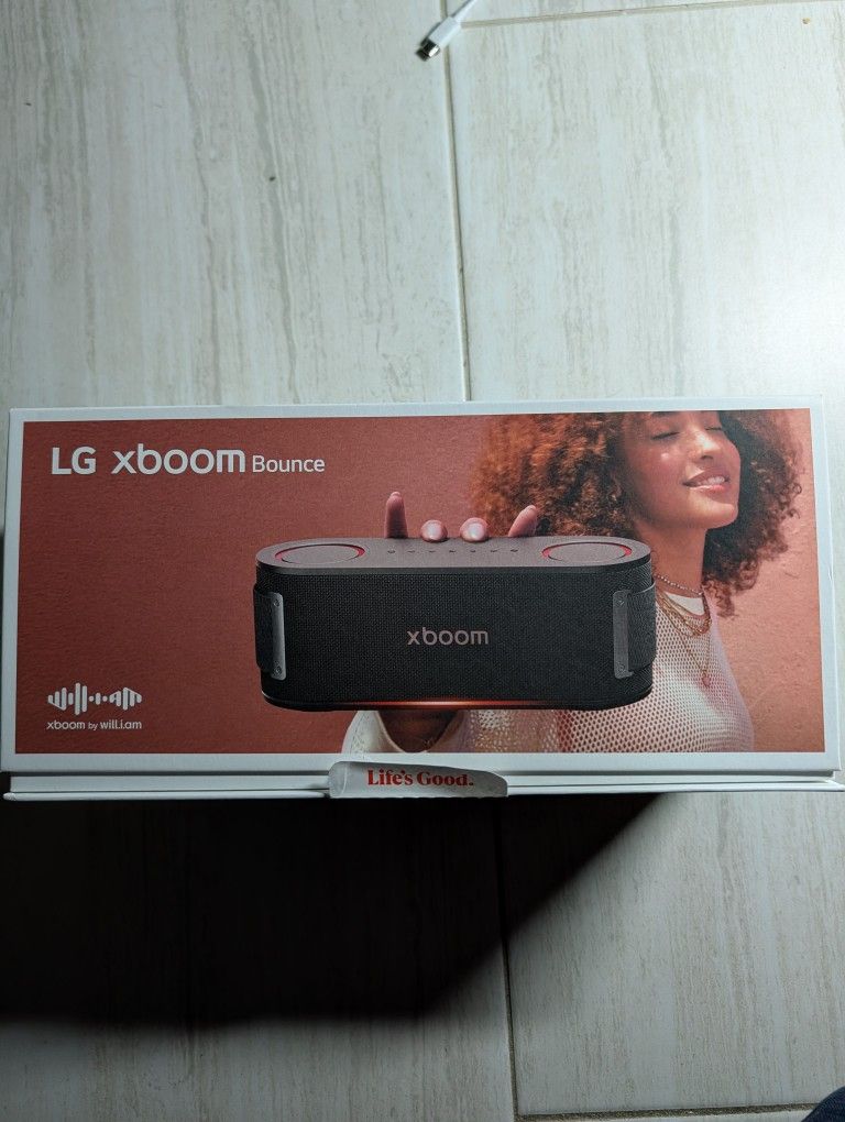 LG xboom bounce by will . I . Am Bluetooth speaker BRAND NEW