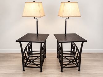 End Tables with Lamps Set of 2