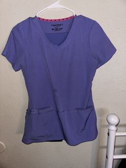 light blue scrubs set