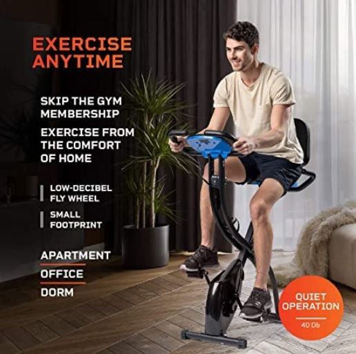 Exercise Whenever You Are With Slim Profile & Foldable Exercise Bike!