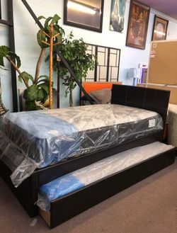 🔥Hot Deal🔥Brand New Twin size Trundle Bed frame only $249, No Credit Finance Available, Delivery available