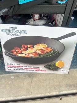 Smith & Clark Ironworks 15-Inch Cast Iron Skillet