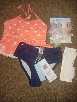 2T Bathing Suit And Bows