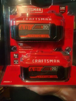 Craftsman 20v 4 Ah 2 Pack