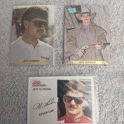 Three Different Jeff Gordon 1993 NASCAR Cards