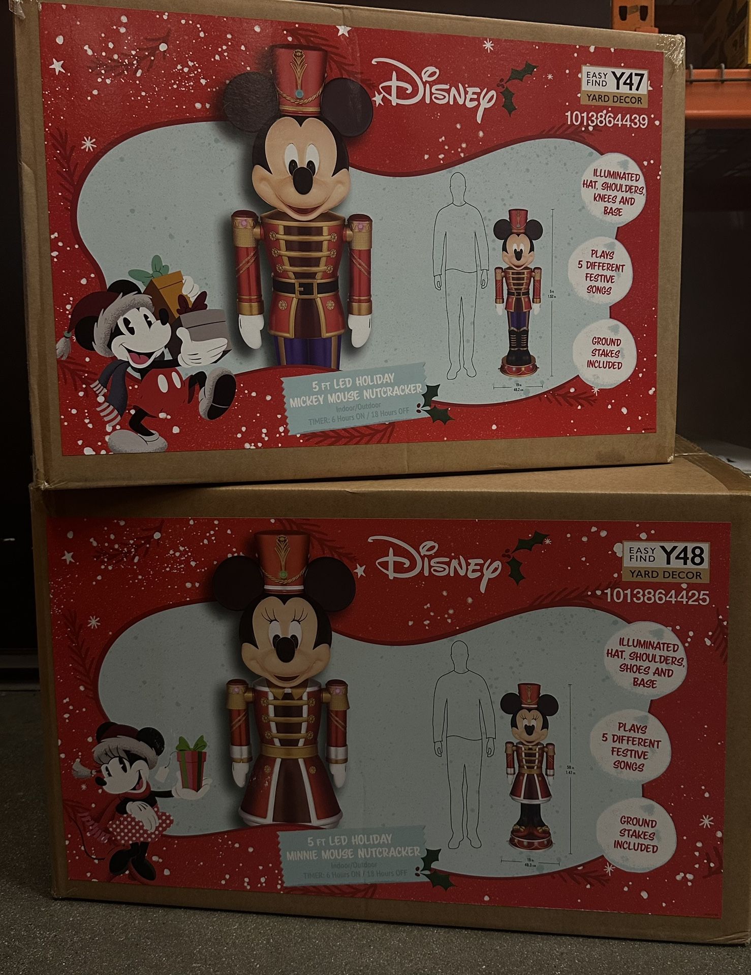 5 ft. LED Holiday Mickey Mouse Nutcracker Holiday Yard Decoration Y47