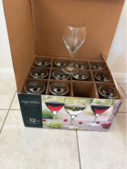 Vignette wine glass set of 12