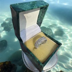 Suzanne Somers Silver Eternity Band CZ Size 6