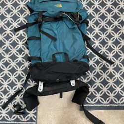 The North Face Aluminum Framed Back Pack For Hiking (nice!)