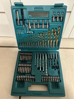 Makita. Metal, Wood, Masonry, Straight Shank Metric Drill and Screw Bit Set (75-Piece).