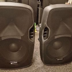 Pair of Gemini Active Speakers , Bluetooth USB Aux XLR $180 dlls  for Both 