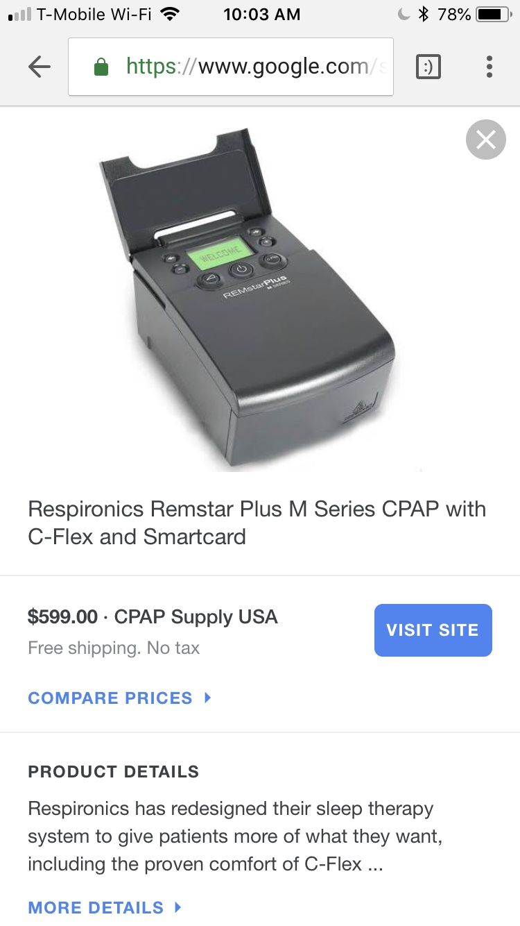 CPAP REMstarAuto m series