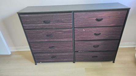 Wide Dresser for Bedroom, TV stand for 55", 8 drawer dorm dresser