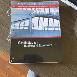 Statistics - Anderson