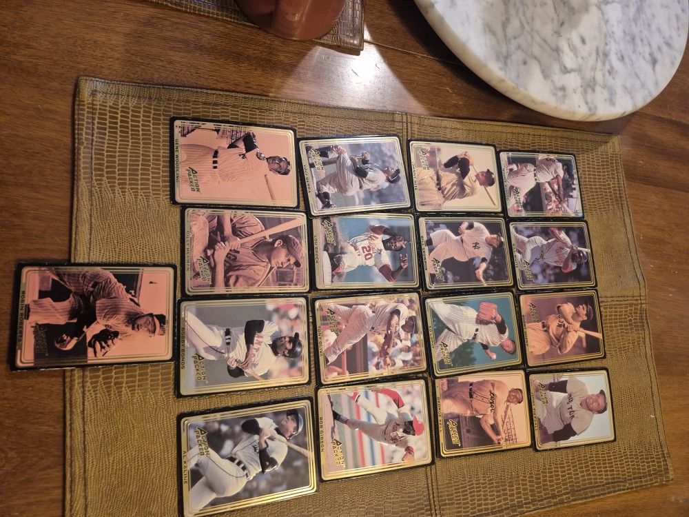 Lot Of 17 HI Pro Action Packed Baseball cards