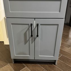 24 Inch Wide Bathroom Vanity - No Top