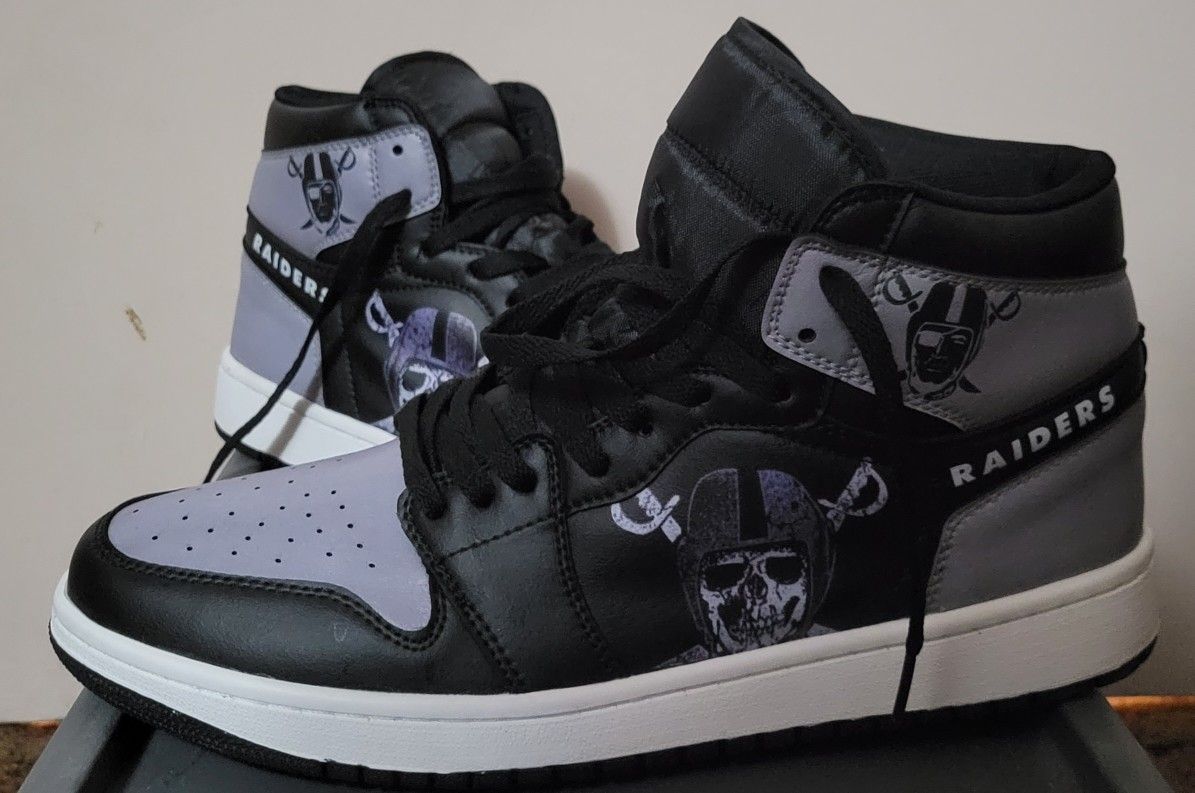 Custom Raiders Shoes Size 11mens