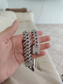Cuban Bracelet Zirconia Silver 925