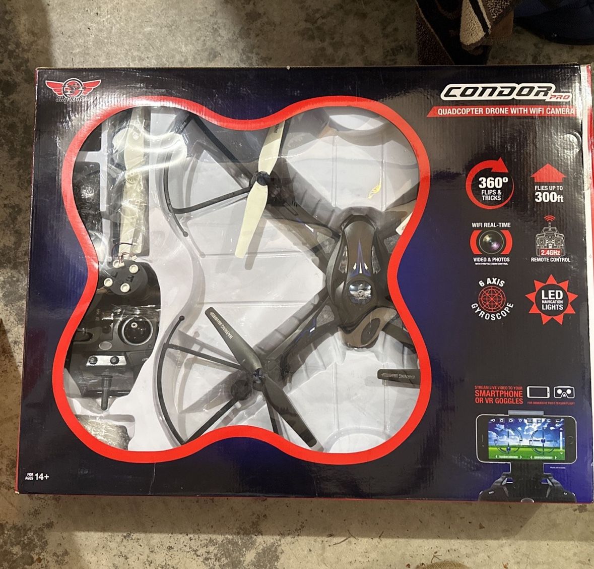 Condor Pro Quadcopter Drone With Wifi Camera