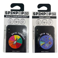 SpinPop Game On! What’s Your Spice Level & Sweet & Sour 2 Pop Phone Holders Game