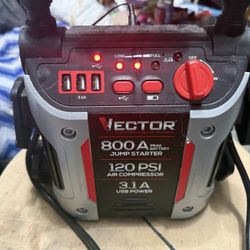 VECTOR BATTERY JUMPER/AIR COMPRESSOR 