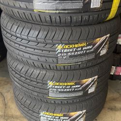 215/55/17 Blackhawk Brand New
