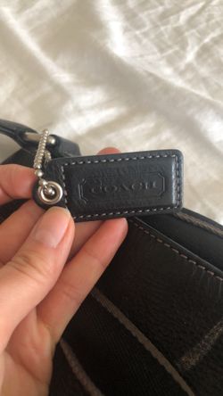 Leather coach bag