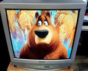 27" CRT TV Curved screen Retro gaming color television model 2004