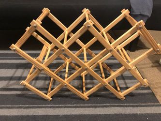 Wooden wine rack