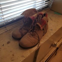 Aldo Real Leather Boots Brown Size 6