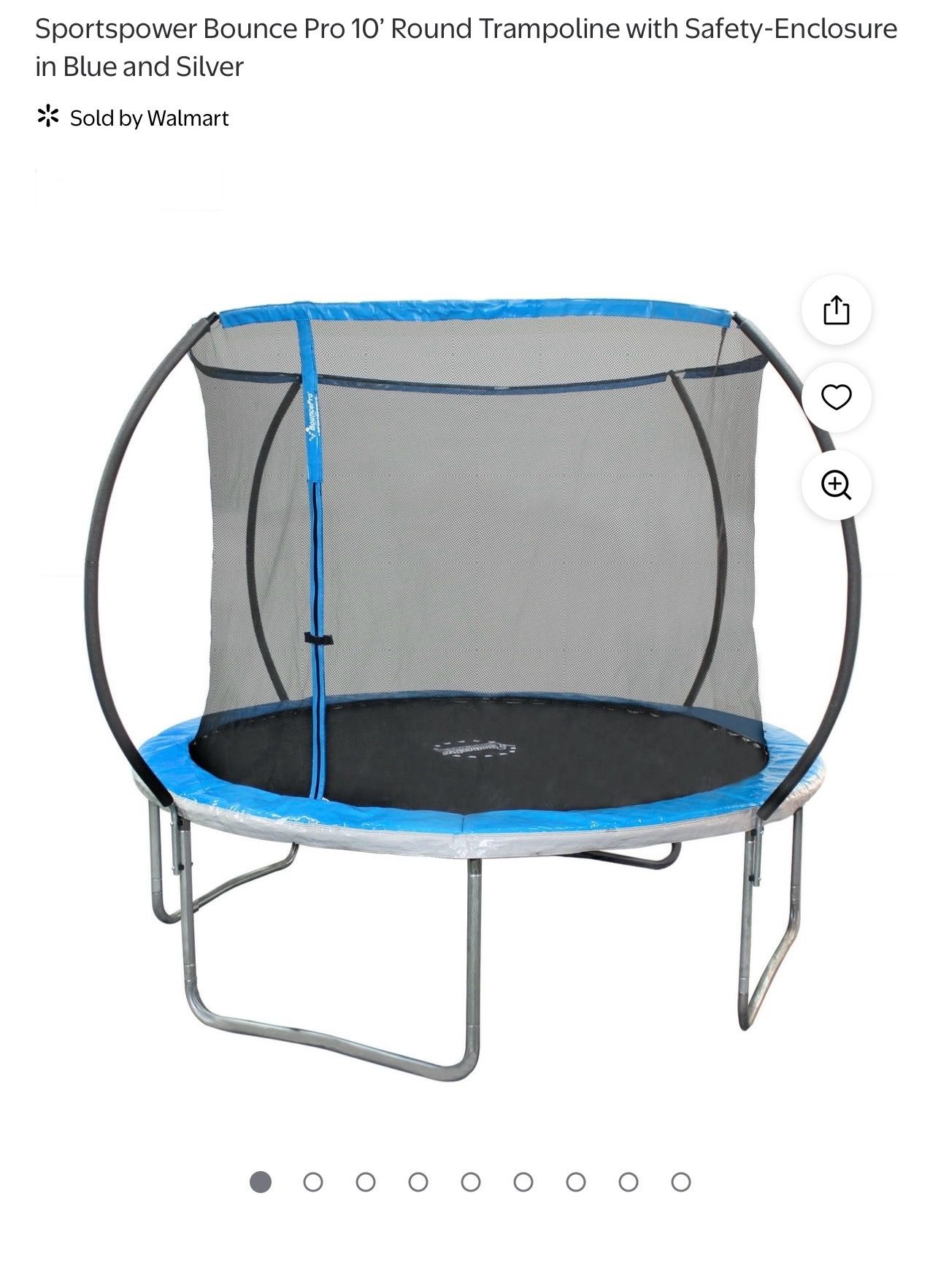 Brand New sealed - Sportspower Bounce Pro 10’ Round Trampoline with Safety-Enclosure