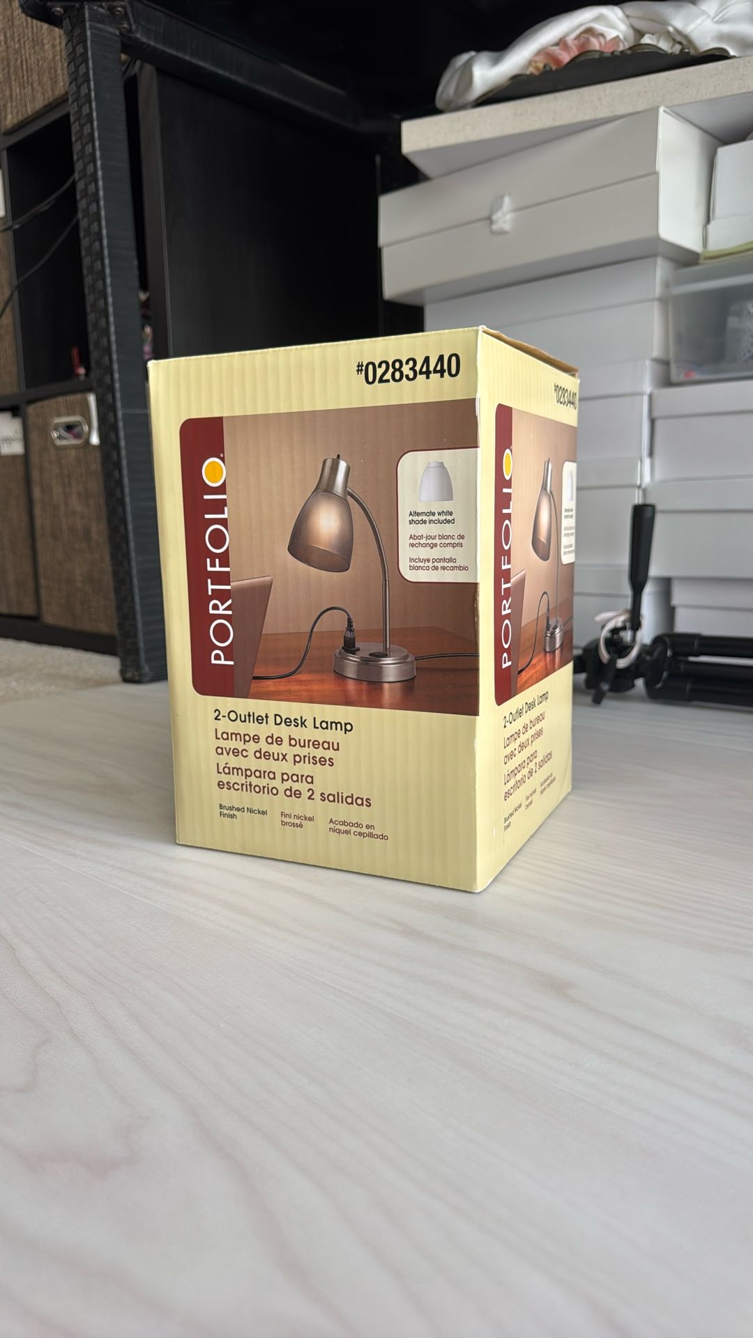 Portfolio 2-Outlet Desk Lamp