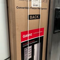 Galanz 11-Cu. Ft. Convertible Upright Freezer, Stainless Steel