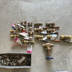 Assorted Valves And Fittings. All New