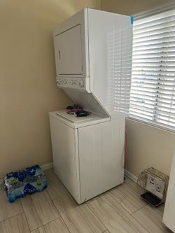 Frigidaire gallery series, stack, washer, and dryer