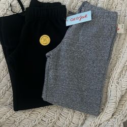 New! Kids Cat & Jack Set Of 2 Joggers